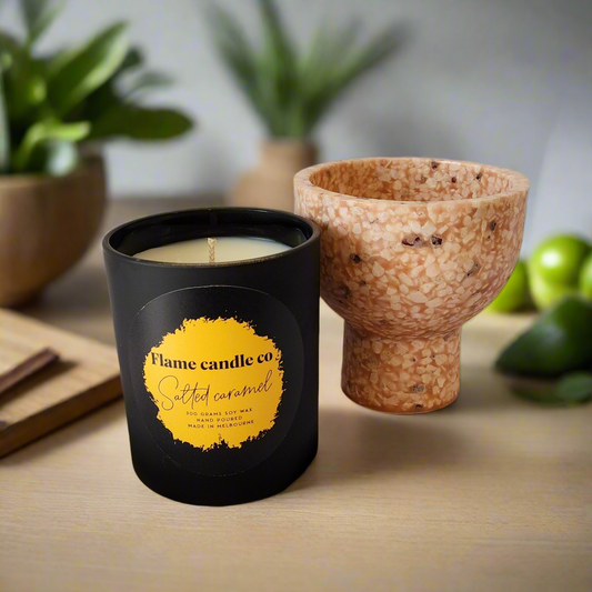 Salted caramel soy candle  |  300 grams  |  40+ hrs