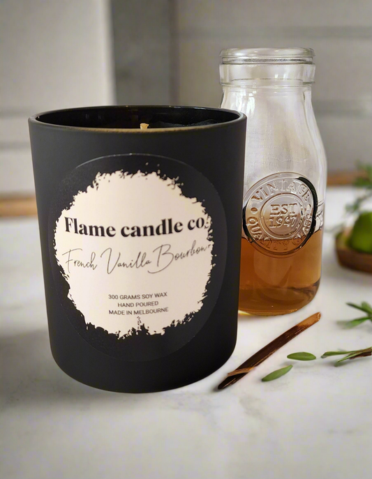 French vanilla bourbon soy candle  |  300 grams  |  40+ hrs