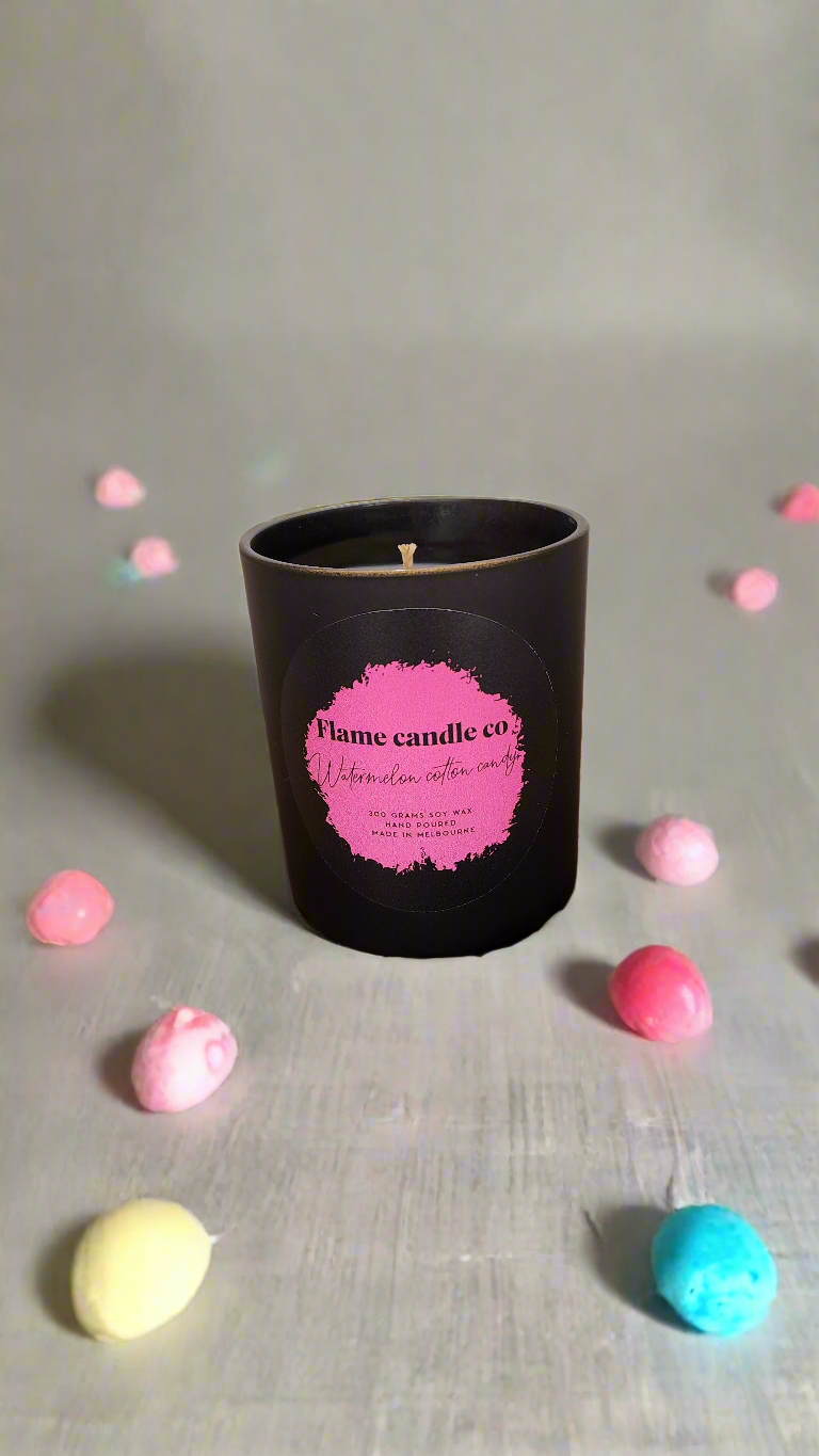 Watermelon cotton candy soy candle  |  300 grams  |  40+ hrs
