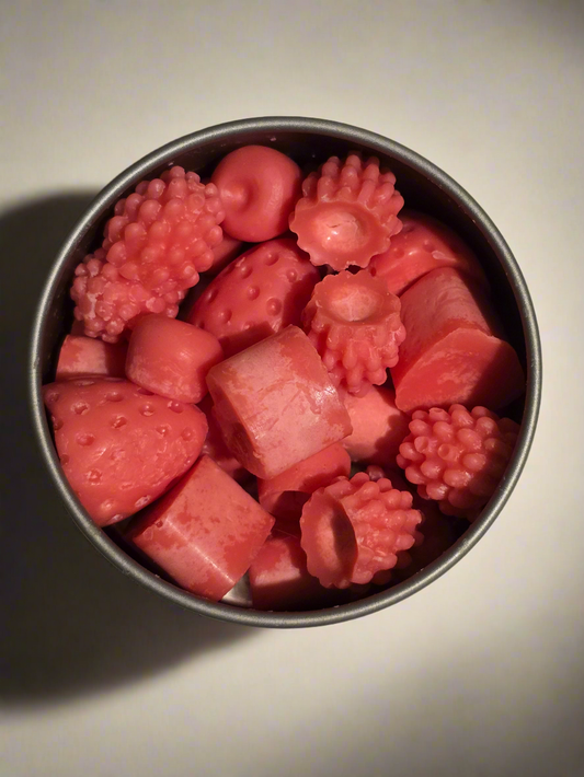 Berry/heart Bubblegum mini melts | Soy wax | 30g | Love you berry much