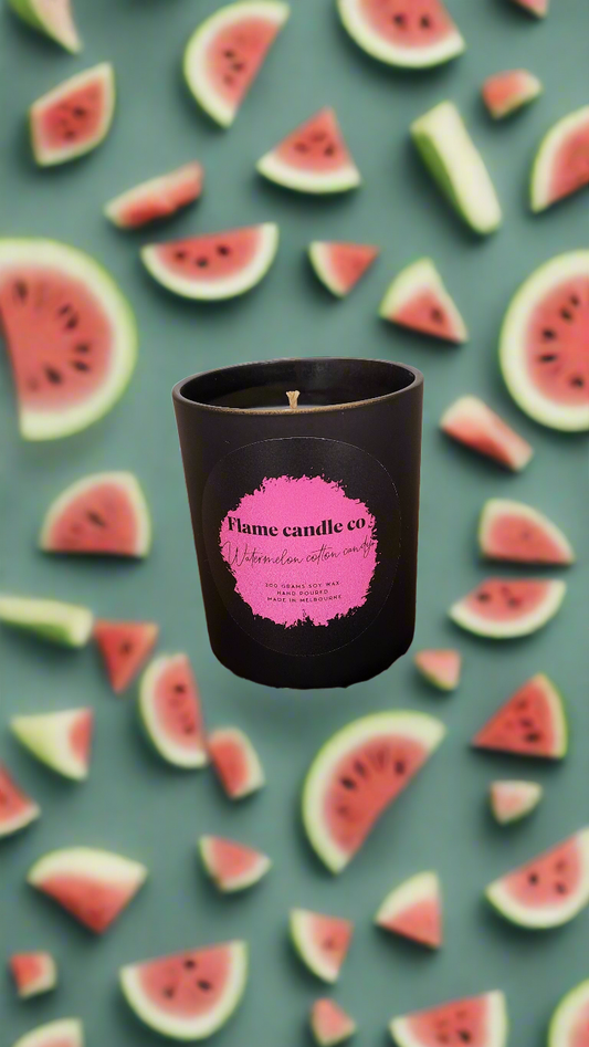 Watermelon cotton candy soy candle  |  300 grams  |  40+ hrs