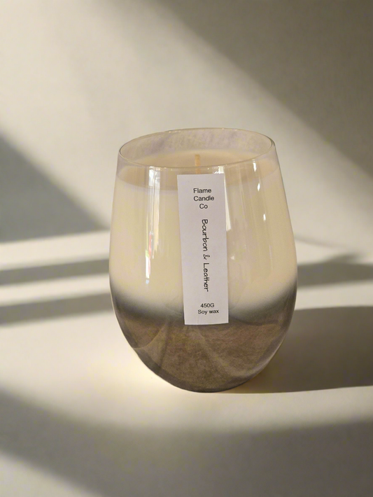 Bourbon & leather | 450g | Renee soy candle | 80 hr burn