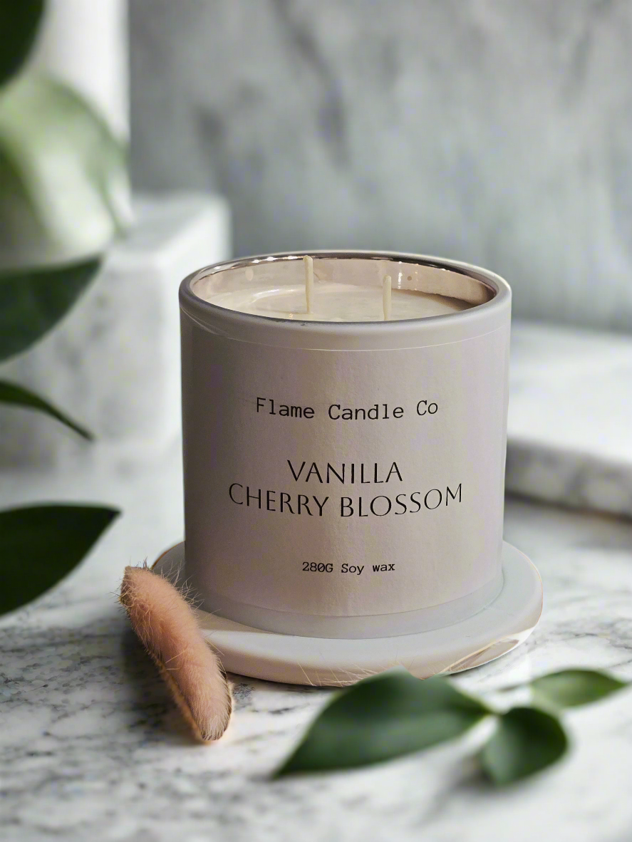 Cloche Vanilla Cherry Blossom | Soy wax candle | 280g