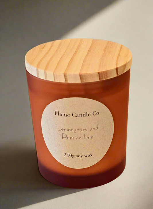 Lemongrass and Persian lime soy candle- 240g