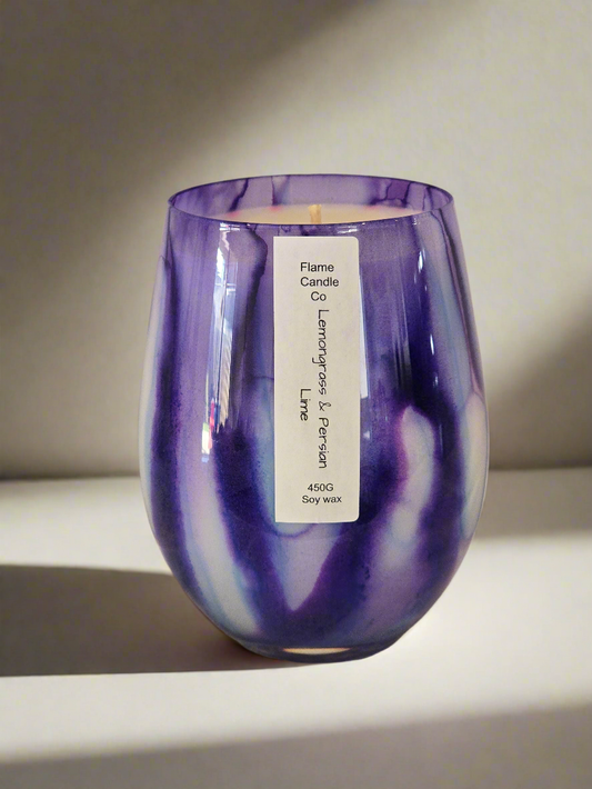 Lemongrass & Persian Lime | 450g | Renee soy candle | 80 hr burn