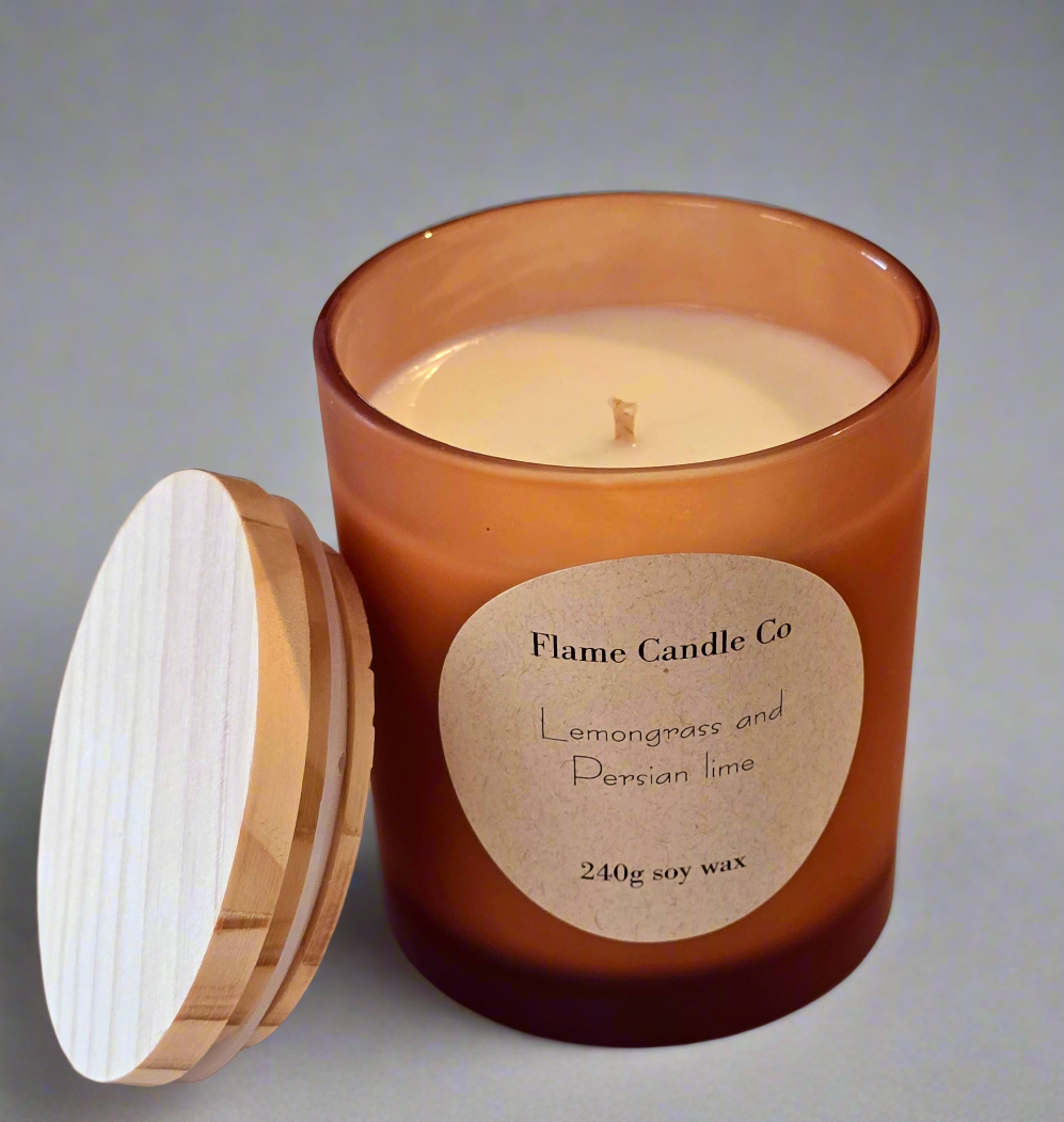 Lemongrass and Persian lime soy candle- 240g