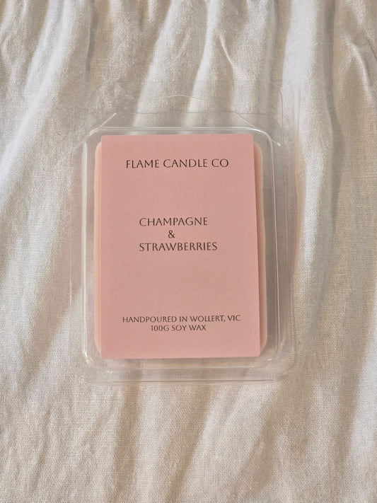 Champagne & Strawberries | Soy wax melts | 100g